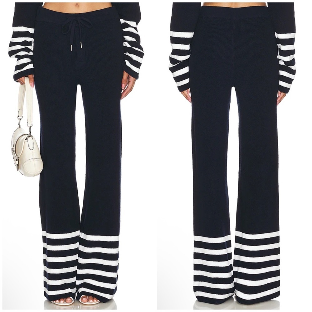 SER.O.YA Poe Pant in Navy/ White Stripe Size L